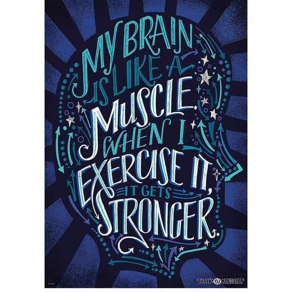 MY BRAIN IS LIKE A MUSCLE POSTER-Learning Materials-JadeMoghul Inc.