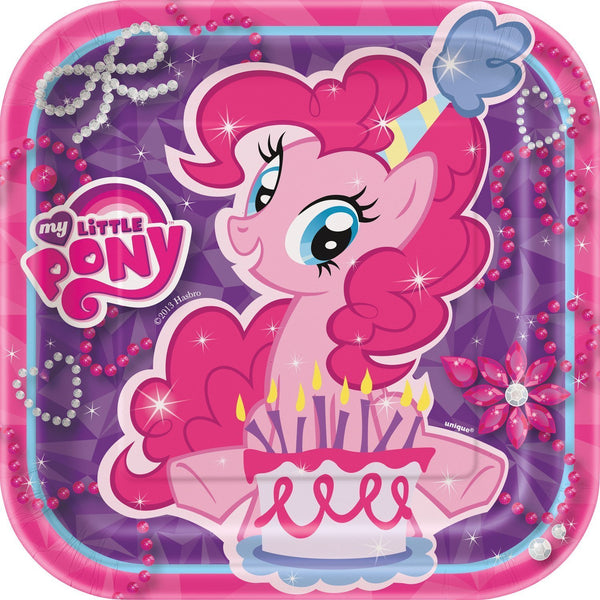 My Little Pony 7 Inches Square Party Plates [8 Per Pack]-Toys-JadeMoghul Inc.