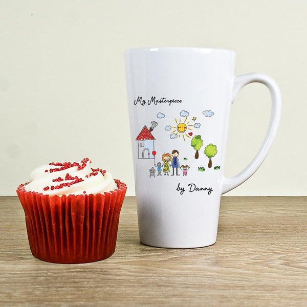 My Mini Masterpiece Personalized Mugs Artwork Latte Mug