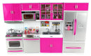 My Modern Kitchen Full Deluxe Kit Battery Operated Kitchen Playset : Refrigerator, Stove, Sink, Microwave-Construction Set Toys-JadeMoghul Inc.