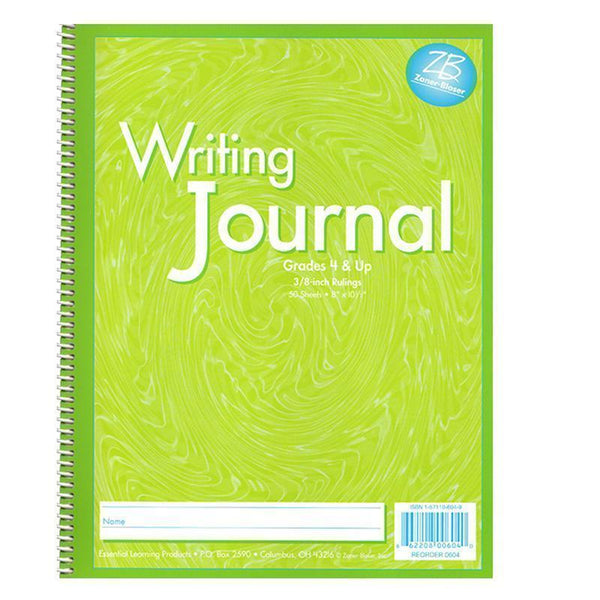 MY WRITING JOURNAL GREEN GR 4 UP-Learning Materials-JadeMoghul Inc.