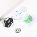 NAIERDI Stainless Steel Rubber Magnetic Door Stopper Non Punching Sticker Hidden Door Holders Floor Mounted Nail-free Door Stops JadeMoghul Inc. 