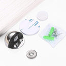NAIERDI Stainless Steel Rubber Magnetic Door Stopper Non Punching Sticker Hidden Door Holders Floor Mounted Nail-free Door Stops JadeMoghul Inc. 
