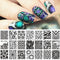 Nail Art Rectangle Stamping Template Line Flower Butterfly Manicure Image Plate DIY Nail Painting-17923-JadeMoghul Inc.