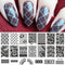 Nail Art Rectangle Stamping Template Line Flower Butterfly Manicure Image Plate DIY Nail Painting-19375-JadeMoghul Inc.
