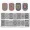 Nail Art Rectangle Stamping Template Line Flower Butterfly Manicure Image Plate DIY Nail Painting-36310-JadeMoghul Inc.