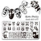 Nail Art Rectangle Stamping Template Line Flower Butterfly Manicure Image Plate DIY Nail Painting-38221-JadeMoghul Inc.