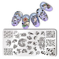 Nail Art Rectangle Stamping Template Line Flower Butterfly Manicure Image Plate DIY Nail Painting-39130-JadeMoghul Inc.