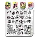Nail Art Rectangle Stamping Template Line Flower Butterfly Manicure Image Plate DIY Nail Painting-39695-JadeMoghul Inc.