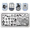 Nail Art Rectangle Stamping Template Line Flower Butterfly Manicure Image Plate DIY Nail Painting-39711-JadeMoghul Inc.