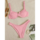 NAKIAEOI 2020 New Sexy Bikinis Women Swimsuit High Waisted Bathing Suits Swim Halter Push Up Bikini Set Plus Size Swimwear 4XL AExp