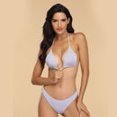 NAKIAEOI 2020 Sexy Cross Brazilian Bikinis Women Swimwear Swimsuit Push Up Bikini Set Halter Top Beach Bathing Suits Swim Wear AExp