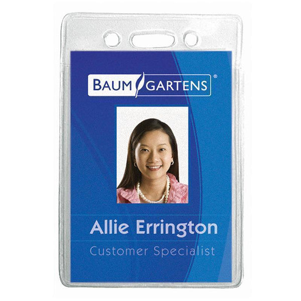 NAME BADGE HOLDER VERTICAL 12PK-Supplies-JadeMoghul Inc.