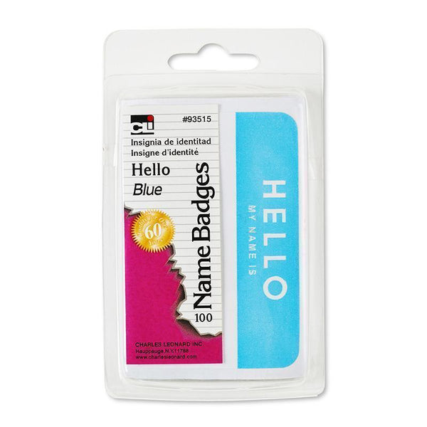 NAME BADGES HELLO BLUE-Supplies-JadeMoghul Inc.