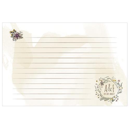 Natural Charm Recipe Cards (Pack of 1)-Wedding Reception Accessories-JadeMoghul Inc.