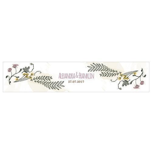 Natural Charm Water Bottle Label (Pack of 1)-Wedding Ceremony Stationery-JadeMoghul Inc.