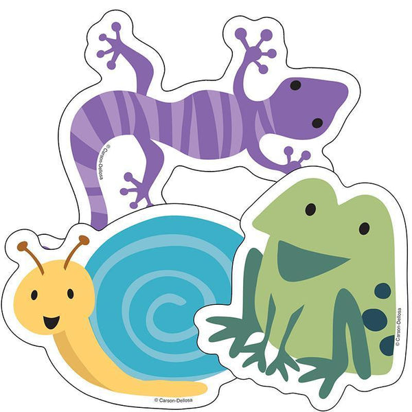 NATURE CUTOUTS FROG LIZARD SNAIL-Learning Materials-JadeMoghul Inc.