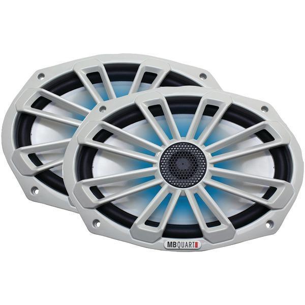 Nautic Series 6" x 9" 140-Watt 2-Way Coaxial Speaker System (With LED Illumination)-Speakers, Subwoofers & Tweeters-JadeMoghul Inc.