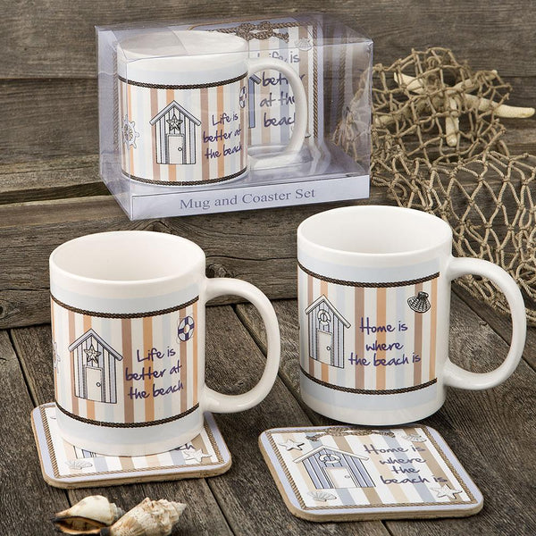Nautical Mug & Coaster set - 2 assorted Designs from gifts by fashioncraft-Personalized Gifts for Women-JadeMoghul Inc.
