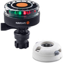 Navisafe Navilight 2NM Tricolor w-Navimount Base Horizontal Mount - White [340KIT5]-Navigation Lights-JadeMoghul Inc.
