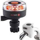 Navisafe Navilight All RED 360 2NM w-Navimount Base Rail Mount - White [045KIT3]-Navigation Lights-JadeMoghul Inc.