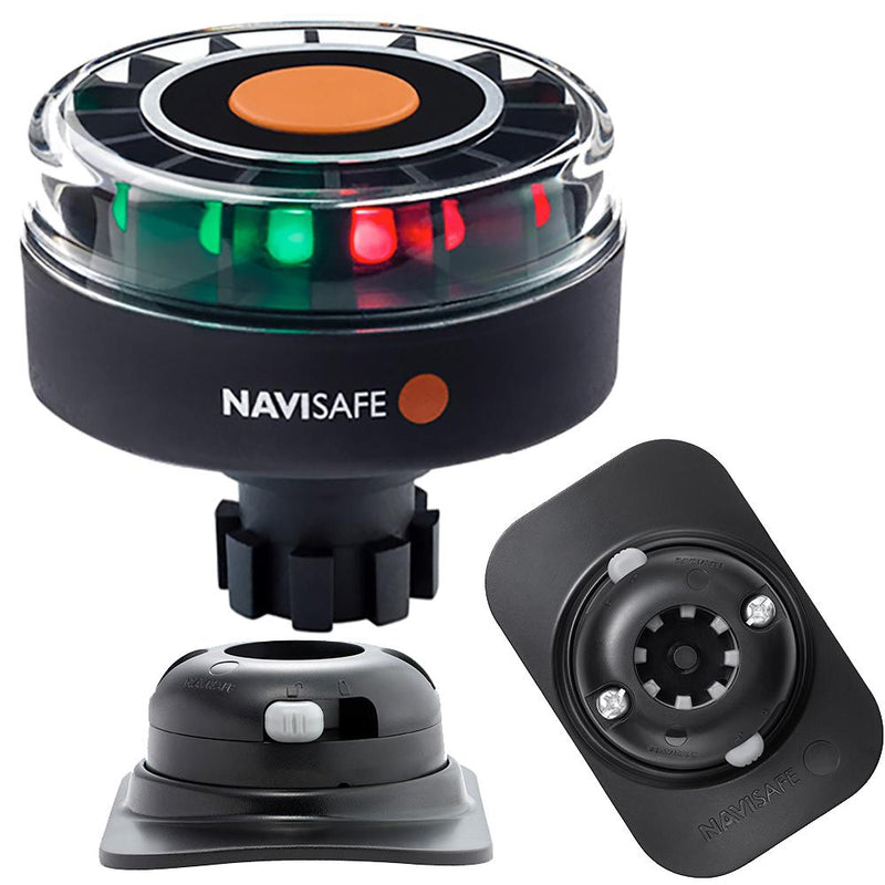 Navisafe Navilight Tricolor 2NM w-Navibolt Base RIB Mount - Black [342KIT2]-Navigation Lights-JadeMoghul Inc.