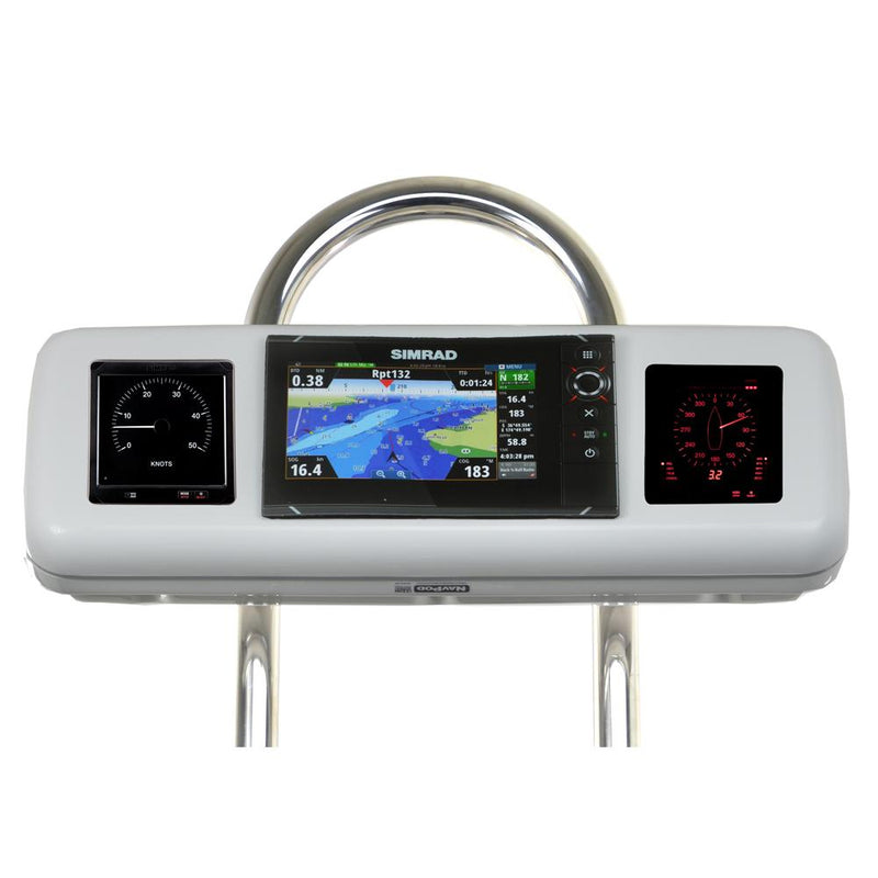 NavPod GP1606 SystemPod Pre-Cut f-Simrad NSS7 evo2 or B&G Zeus 7 & 2 Instruments f-9.5" Wide Guard [GP1606]-Display Mounts-JadeMoghul Inc.