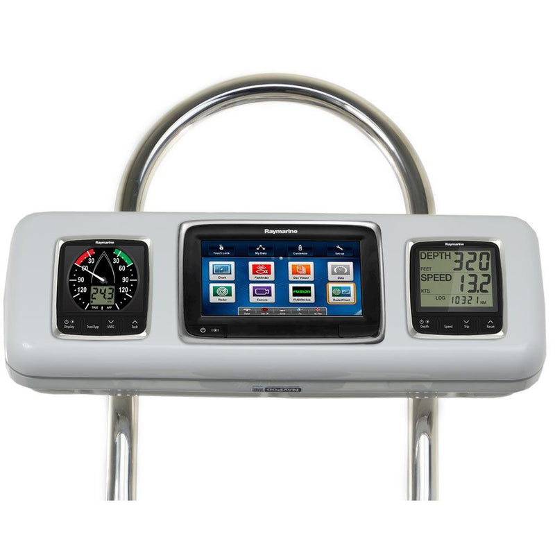 NavPod GP2605 SystemPod Pre-Cut f-Raymarine a75 - a77 - a78 & 2 Instruments f-12" WIde Guard [GP2605]-Display Mounts-JadeMoghul Inc.