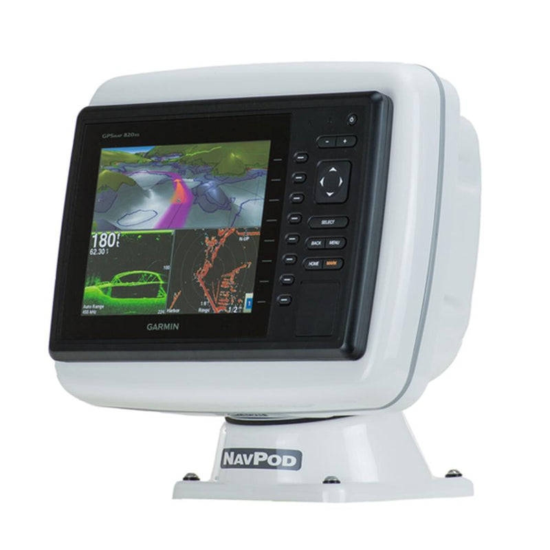 NavPod PP4800-12 PowerPod Pre-Cut f-Garmin 820 - 820XS - 840 - 840XS - 6008 - 6208 [PP4800-12]-Display Mounts-JadeMoghul Inc.