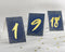 Navy and Gold Foil Tented Table Numbers (1-18)-Table Numbers-JadeMoghul Inc.