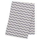 Navy and Gray Chevron Flannel Swaddle Blanket-CHEV-JadeMoghul Inc.