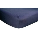 Navy Deluxe Flannel Fitted Crib Sheet-NAVY-JadeMoghul Inc.