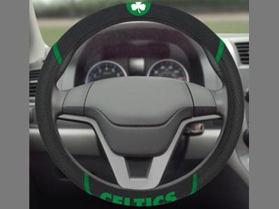 Custom Logo Rugs NBA Boston Celtics Steering Wheel Cover 15"x15"