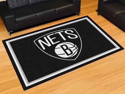 5x8 Rug NBA Brooklyn Nets 5'x8' Plush Rug