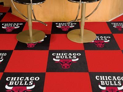 Carpet Squares NBA Chicago Bulls 18"x18" Carpet Tiles