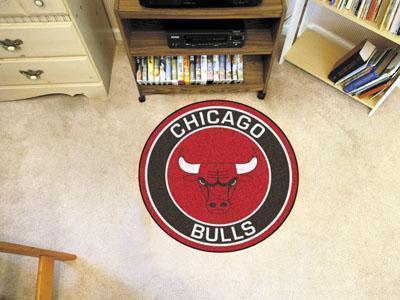 Round Outdoor Rugs NBA Chicago Bulls Roundel Mat 27" diameter