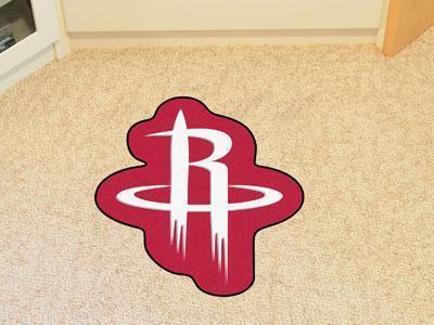 Game Room Rug NBA Houston Rockets Mascot Custom Shape Mat