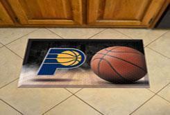 Welcome Door Mat NBA Indiana Pacers Scraper Mat 19"x30" Ball