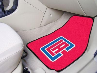 Weather Car Mats NBA Los Angeles Clippers 2-pc Carpeted Front Car Mats 17"x27"