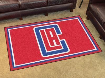 4x6 Area Rugs NBA Los Angeles Clippers 4'x6' Plush Rug