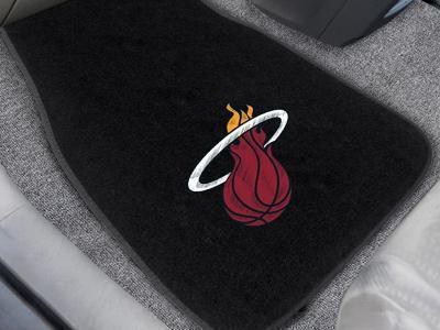 Car Mats NBA Miami Heat 2-pc Embroidered Front Car Mats 18"x27"