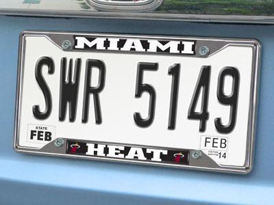 Frame Shop NBA Miami Heat License Plate Frame 6.25"x12.25"