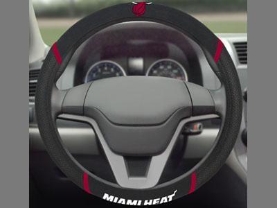 Custom Area Rugs NBA Miami Heat Steering Wheel Cover 15"x15"