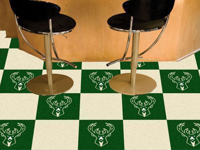 Cheap Carpet NBA Milwaukee Bucks 18"x18" Carpet Tiles