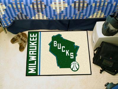 Area Rugs NBA Milwaukee Bucks Uniform Starter Rug 19"x30"
