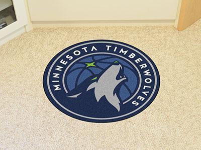 Round Area Rugs NBA Minnesota Timberwolves Roundel Mat 27" diameter