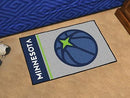 Indoor Outdoor Rugs NBA Minnesota Timberwolves Uniform Starter Rug 19"x30"