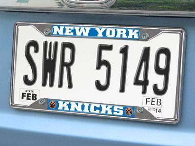 License Plate Frames NBA New York Knicks License Plate Frame 6.25"x12.25"