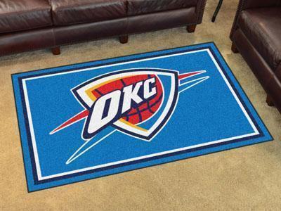4x6 Area Rugs NBA Oklahoma City Thunder 4'x6' Plush Rug