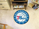 Round Rugs NBA Philadelphia 76ers Roundel Mat 27" diameter
